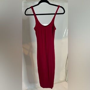 Fashion Nova Rich low cut tank Dress stretchy  size xsmall